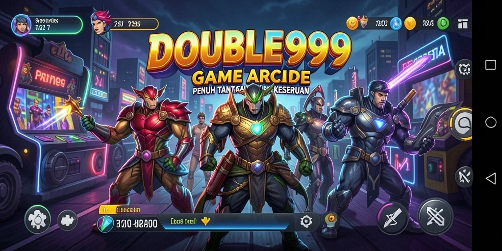 Screenshot menunjukkan aksi gameplay seru di DOUBLE999 dengan tantangan menarik.