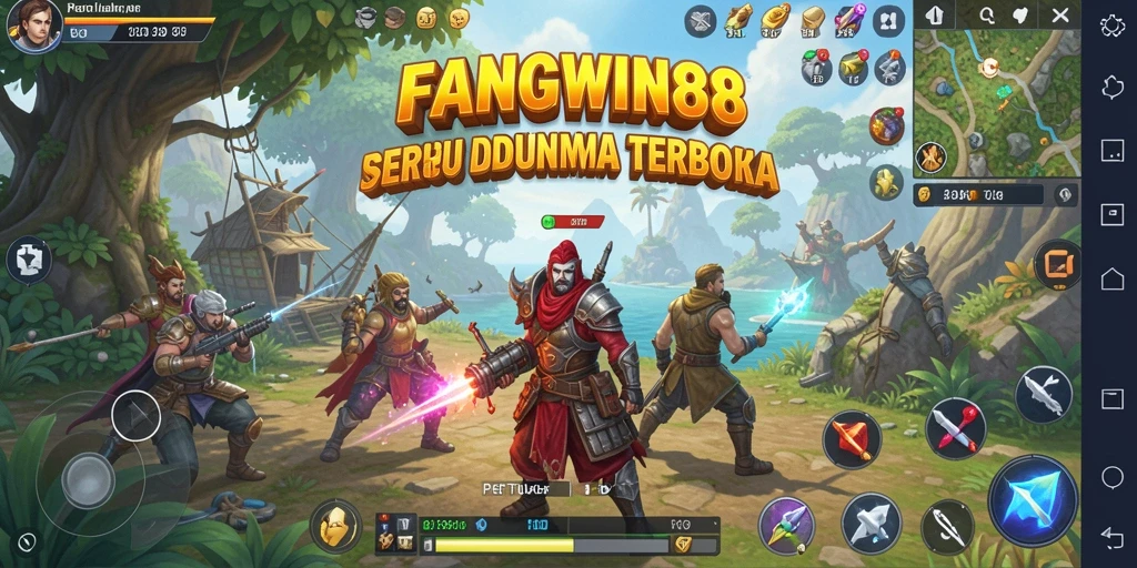 Tangkapan layar dari gameplay menarik di FANGWIN88 yang menunjukkan dunia terbuka.