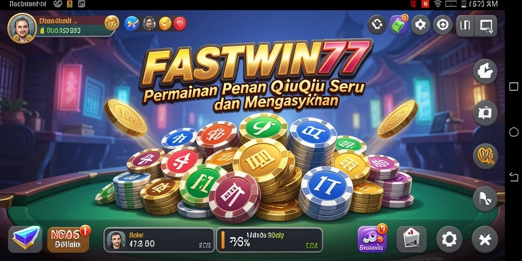 Screenshot menampilkan pemain menikmati permainan QiuQiu di FASTWIN77.