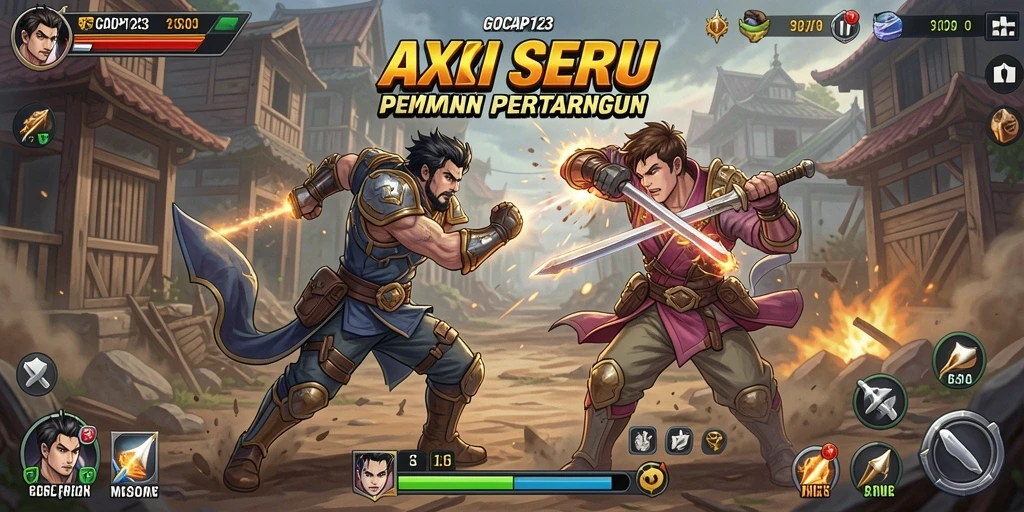 Screenshot menampilkan pertarungan seru dalam GOCAP123 yang penuh aksi.