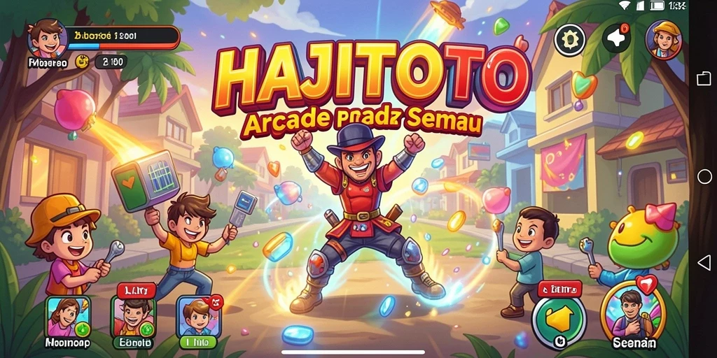 Tampilan dinamis gameplay HAJITOTO yang mengasyikkan.