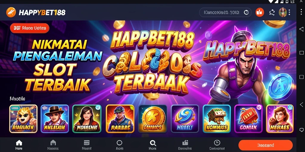 Tampilan gameplay Slot yang mendebarkan di HAPPYBET188.
