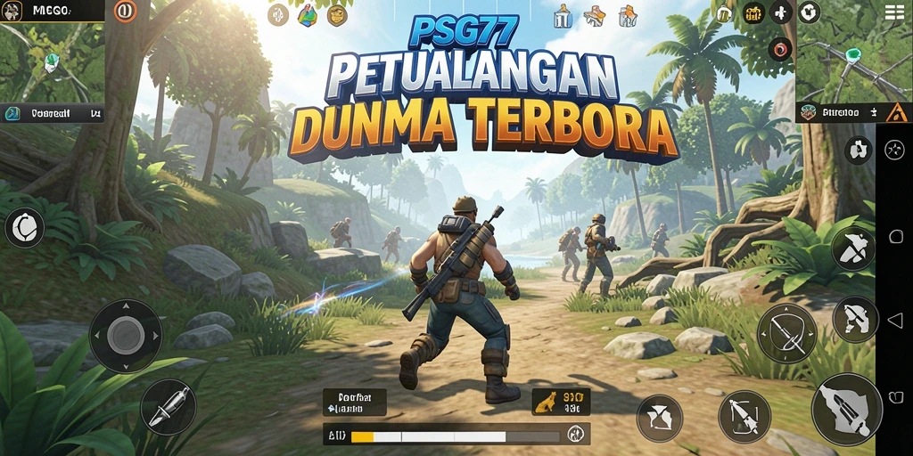 Screenshot PSG77 menampilkan gameplay seru di dunia terbuka